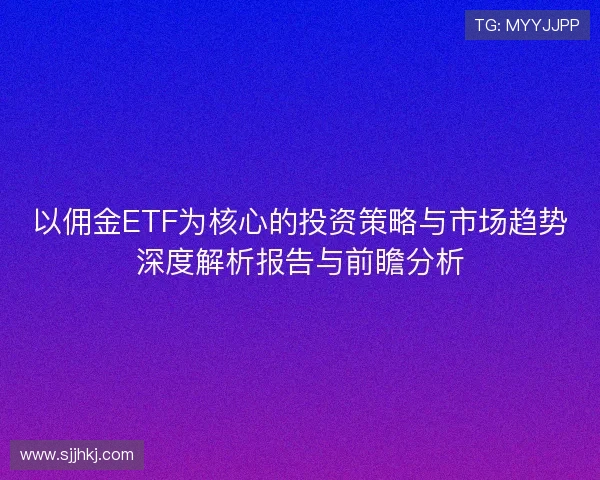 以佣金ETF为核心的投资策略与市场趋势深度解析报告与前瞻分析